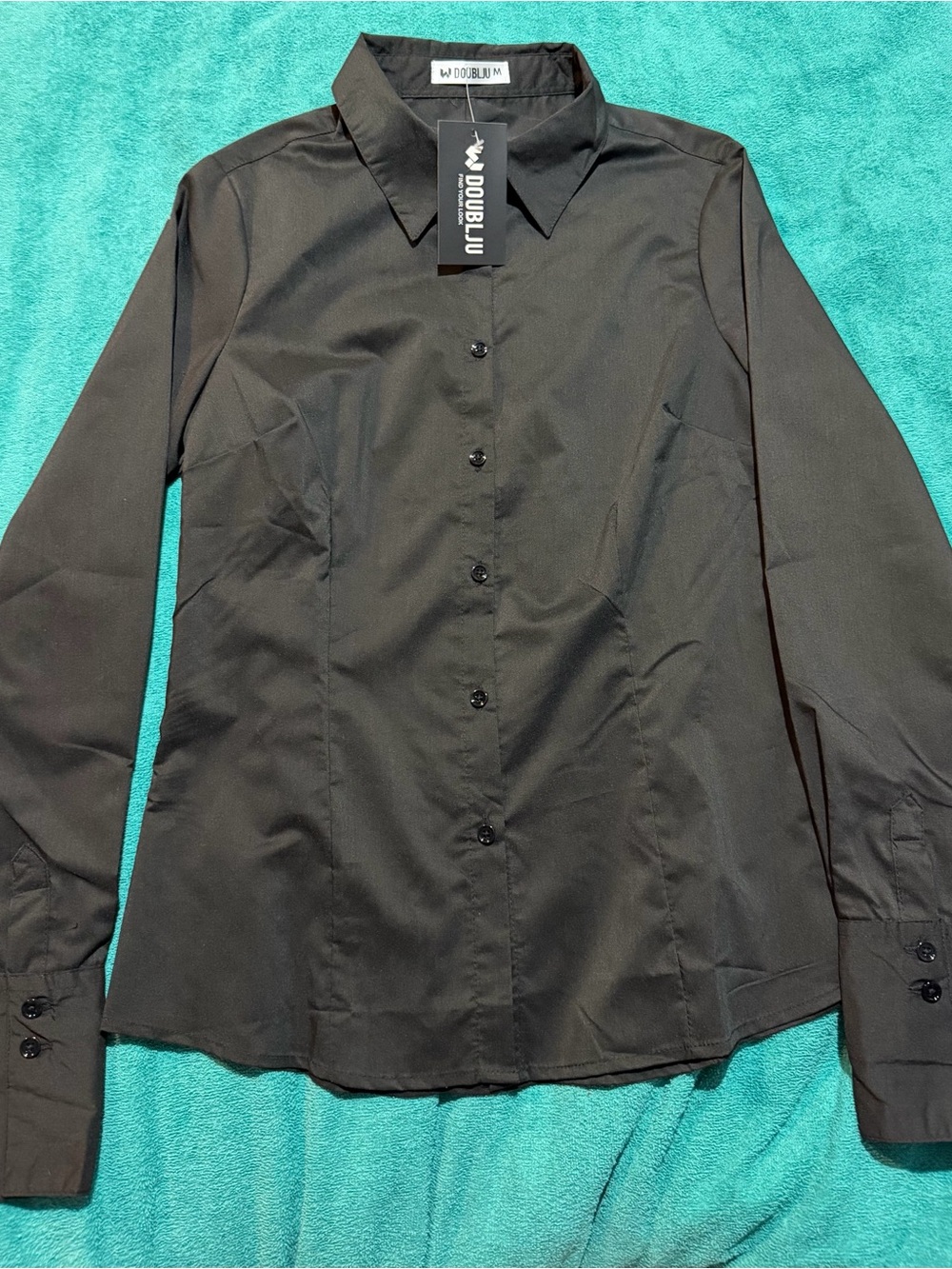 Women’s Black Button-Up Shirt